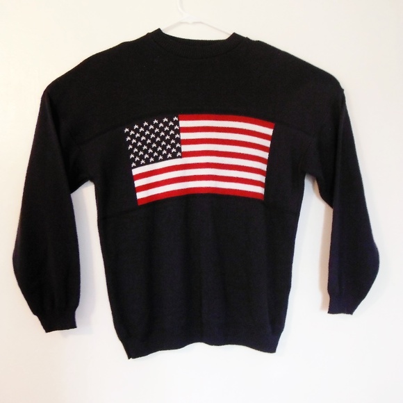 Other - Mens Tag Sport American Flag Navy Blue Sweater / M